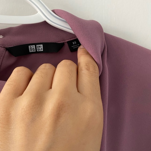 Uniqlo Women’s Drape Mock Neck 3/4 Sleeve Blouse Size Xs - Picture 6 of 6